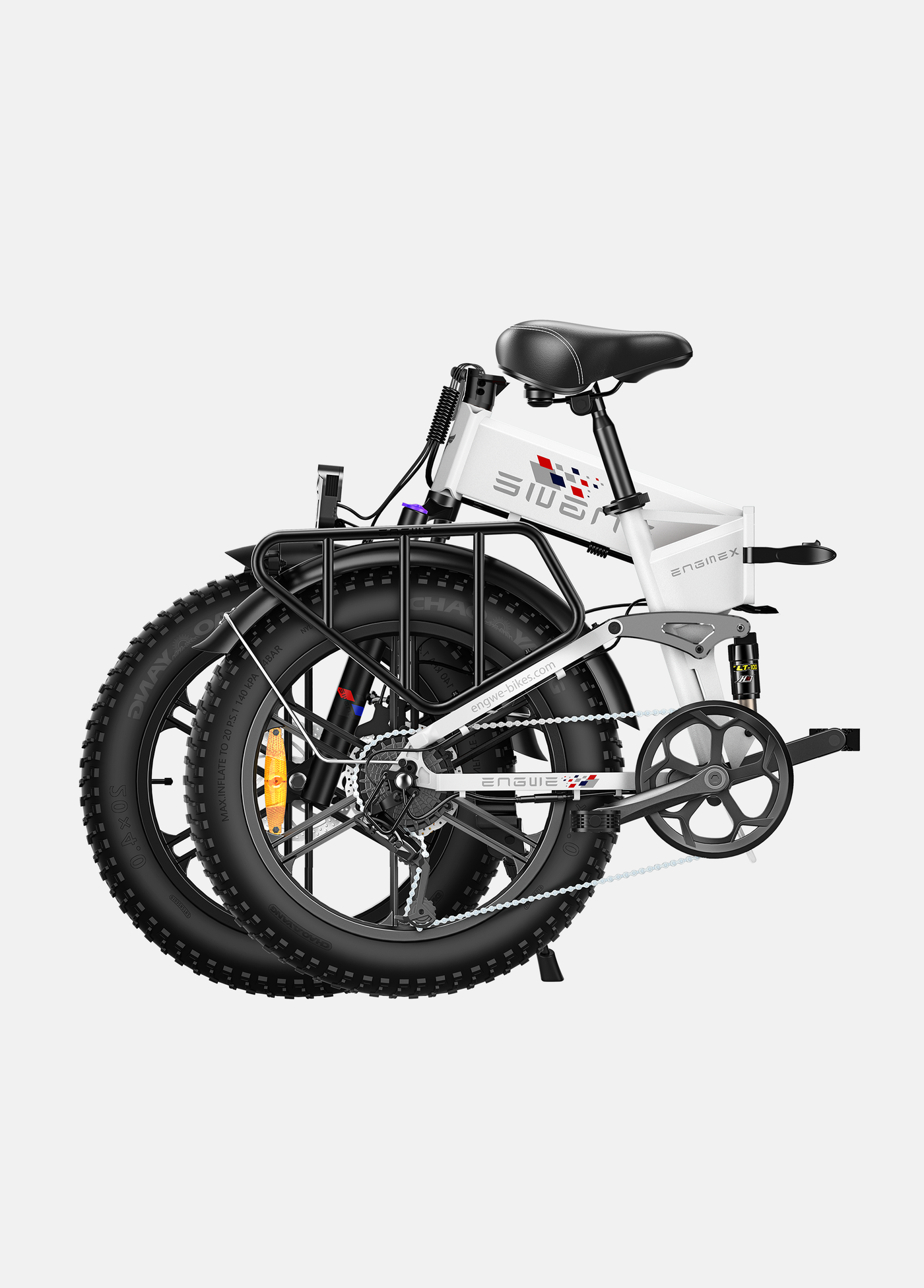 ENGWE Engine X Electric Bike - 250W Motor, 20x4.0 Fat Tires, 48V13Ah Battery