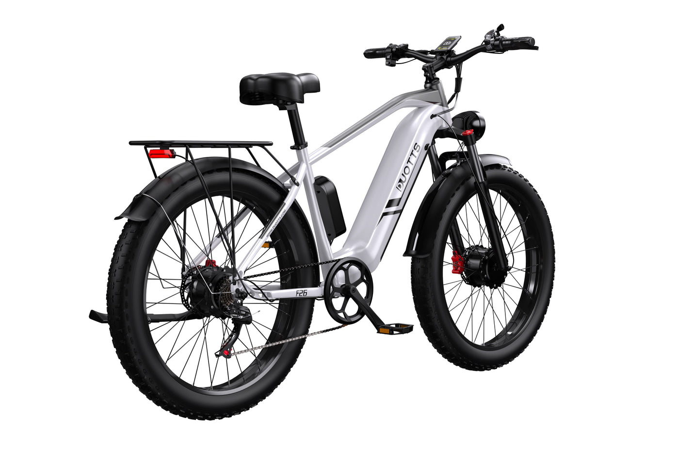 DUOTTS F26 Pro Dual-Motor Electric Bike: 48V 750W*2 Motors, Hydraulic Brakes