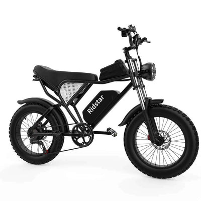 Ridstar Q20 Electric Bike - 1000W, Dual Suspension, 20" Fat Tires