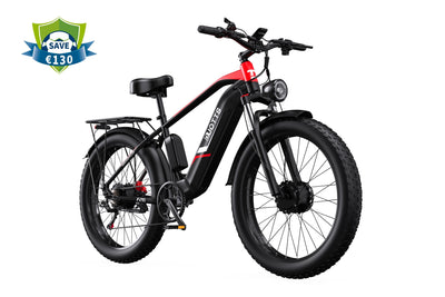 DUOTTS F26 Pro Dual-Motor Electric Bike: 48V 750W*2 Motors, Hydraulic Brakes