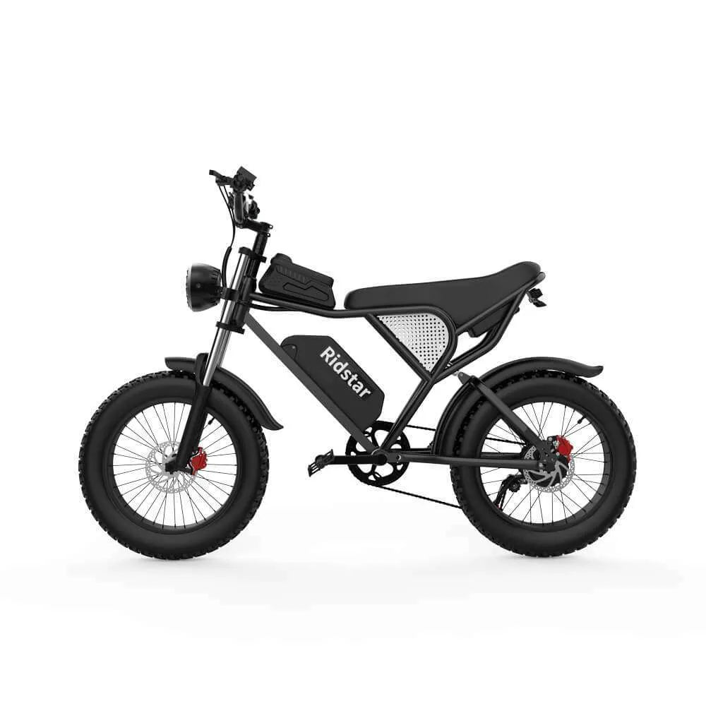 Ridstar Q20 Electric Bike - 1000W, Dual Suspension, 20" Fat Tires