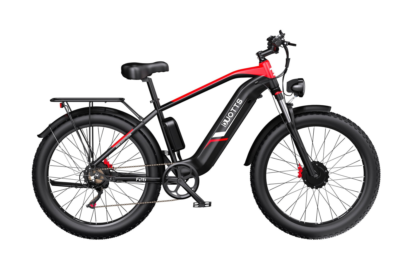 DUOTTS F26 Pro Dual-Motor Electric Bike: 48V 750W*2 Motors, Hydraulic Brakes
