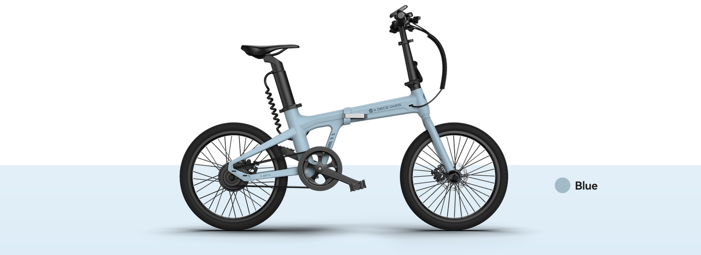 ADO Air 20 Folding Electric Bike: 100km Range, 25km/h Speed, Torque Sensor Pedal Assist