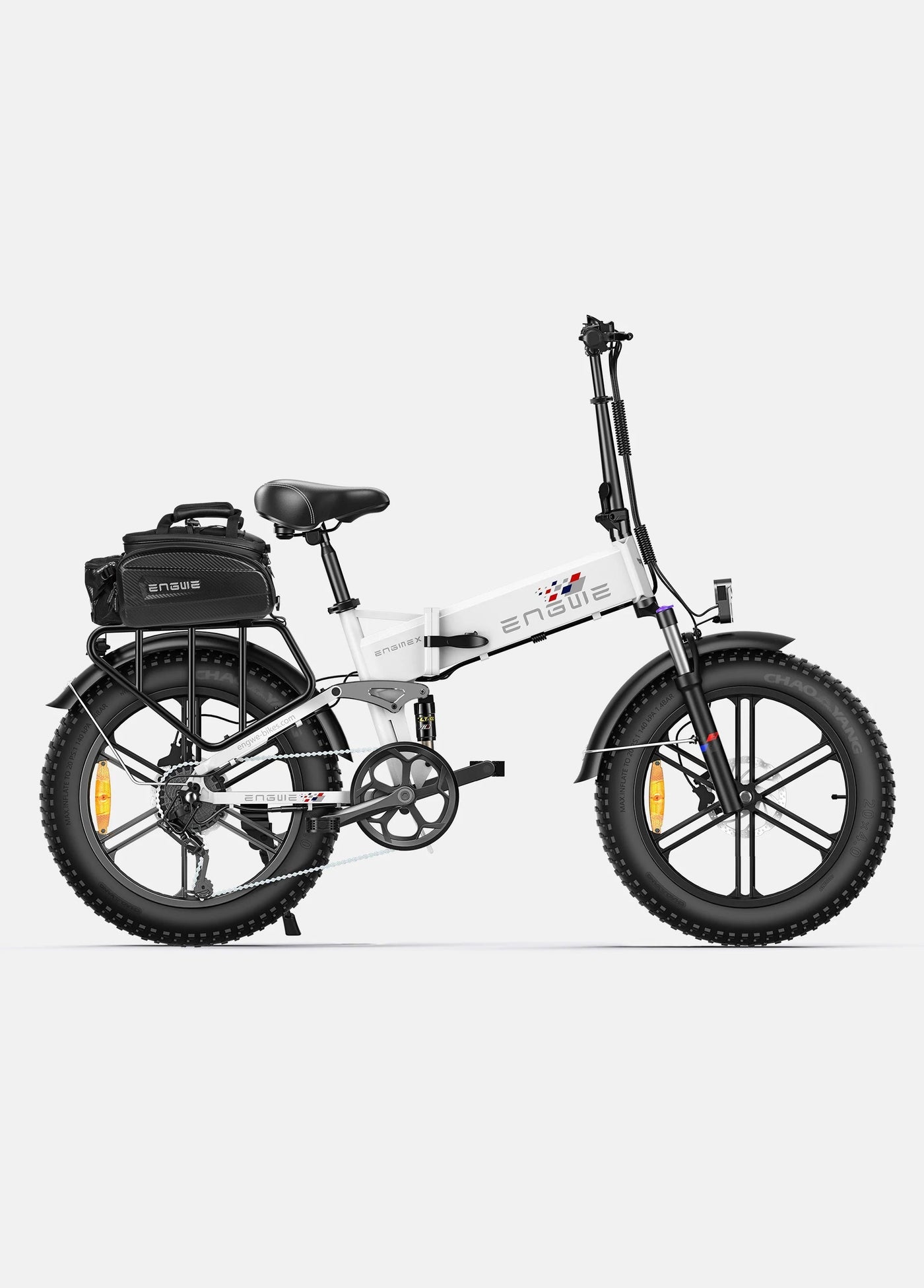ENGWE Engine X Electric Bike - 250W Motor, 20x4.0 Fat Tires, 48V13Ah Battery