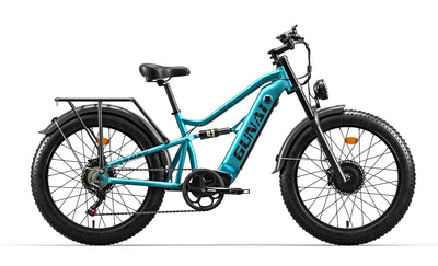 GUNAI-M2 Electric Bike: 48V 1500W Motor, 60KM/h Speed, 17.5Ah Battery, 26x4.0 Fat Tires