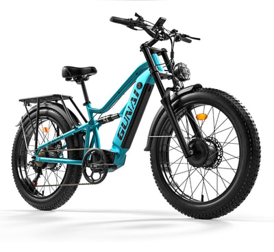 GUNAI-M2 Electric Bike: 48V 1500W Motor, 60KM/h Speed, 17.5Ah Battery, 26x4.0 Fat Tires