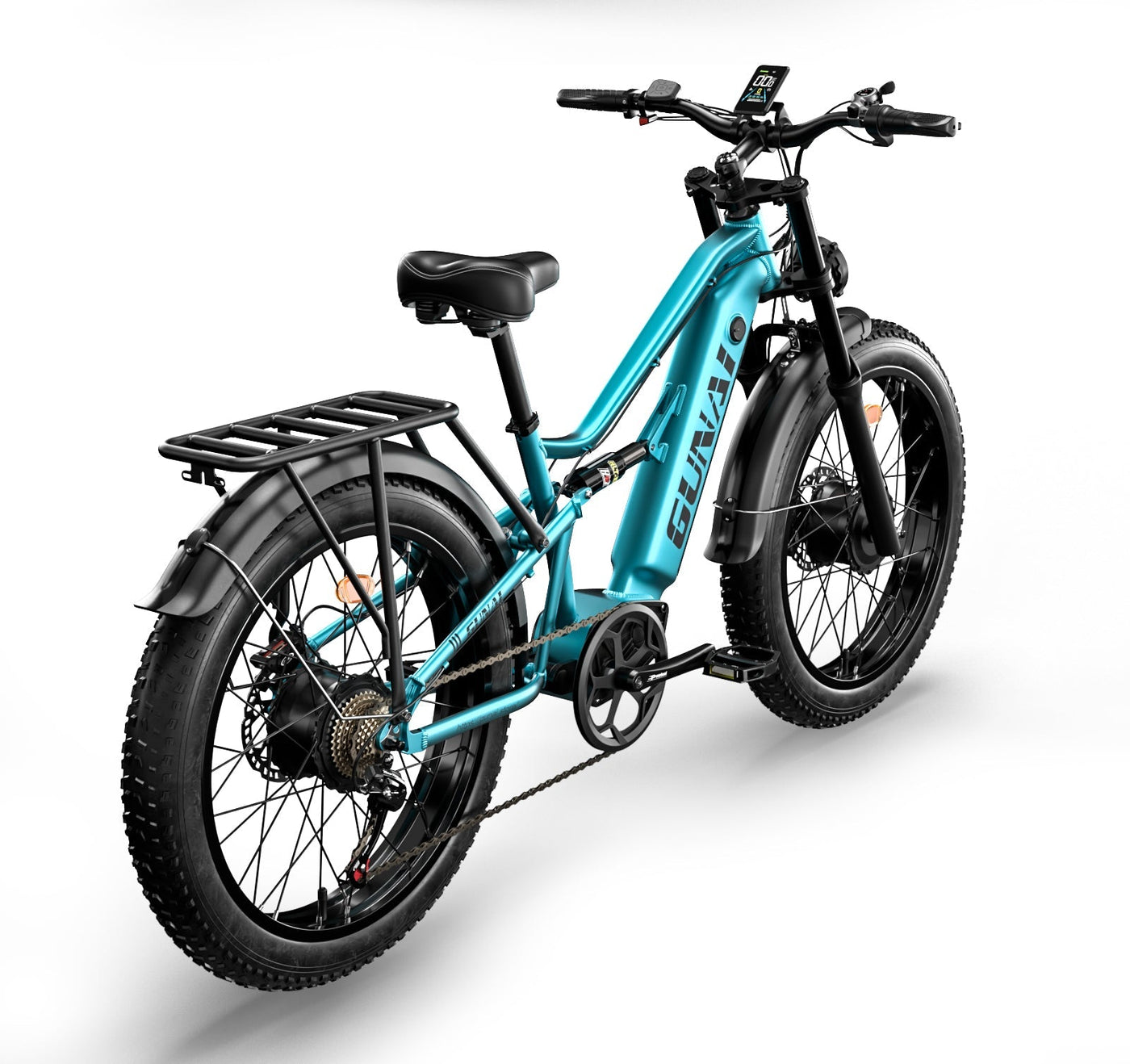GUNAI-M2 Electric Bike: 48V 1500W Motor, 60KM/h Speed, 17.5Ah Battery, 26x4.0 Fat Tires