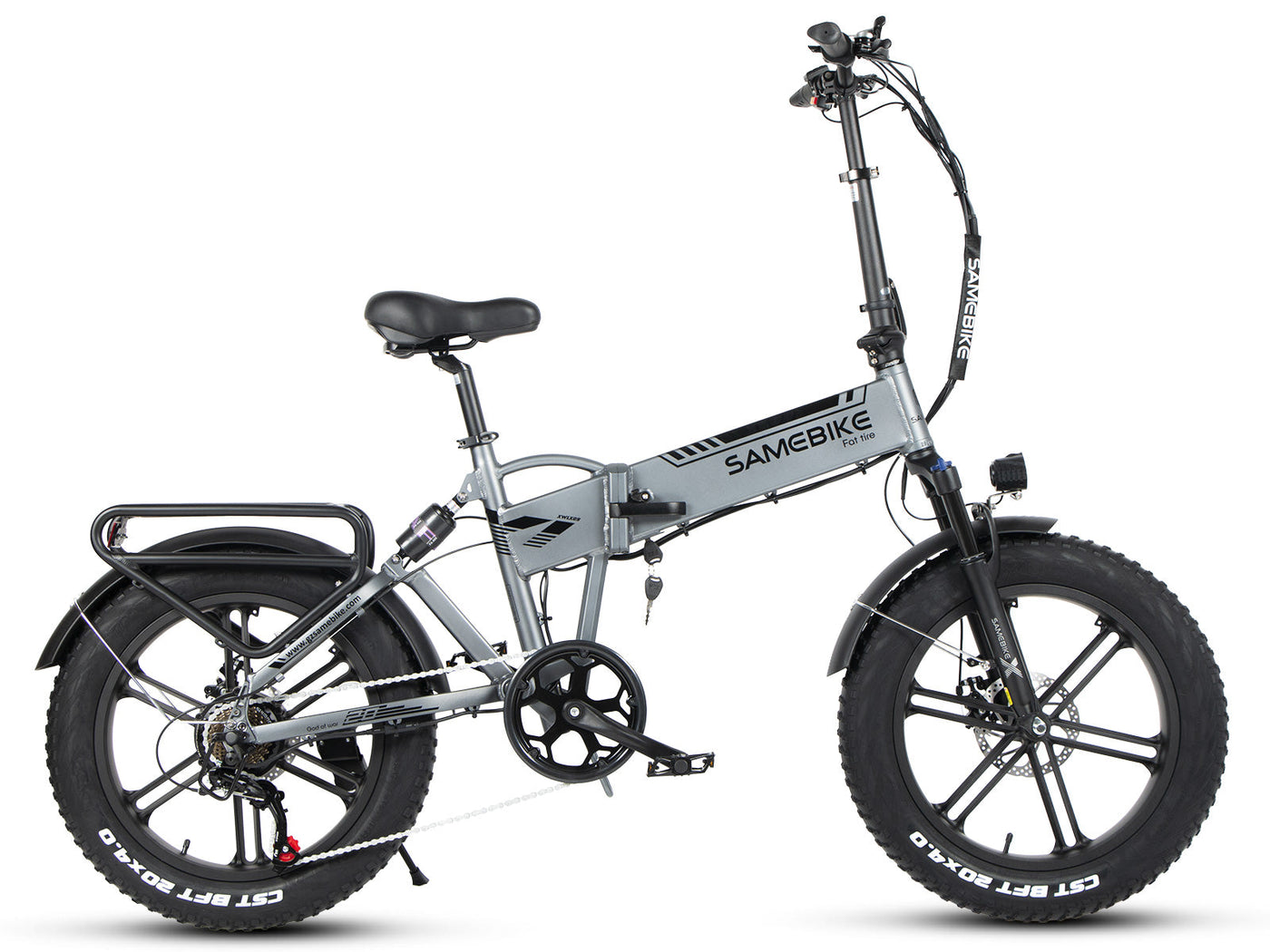 SAMEBIKE XWLX09 Foldable Electric Bike - 750W Motor, 32 km/h, 20x4 Tires, 80 km Range