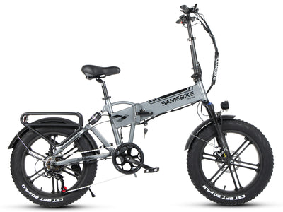 SAMEBIKE XWLX09 Foldable Electric Bike - 750W Motor, 32 km/h, 20x4 Tires, 80 km Range