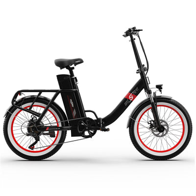 ONESPORT OT16-2 Electric Bike - 48V 15AH, 20" Tires, 7-Speed, LCD Display, IP54 Rated