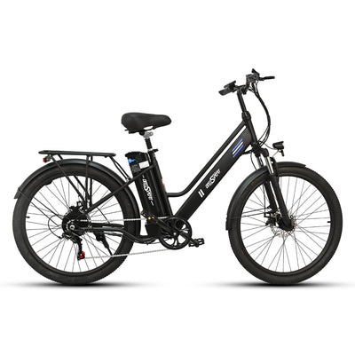 ONESPORT OT18-3 Electric Bike - 26" Wire-Spoke Wheels, 14.4AH Battery, Single-Speed