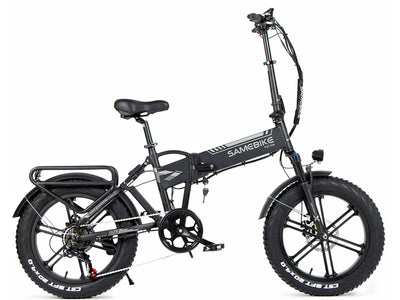 SAMEBIKE XWLX09 Foldable Electric Bike - 750W Motor, 32 km/h, 20x4 Tires, 80 km Range