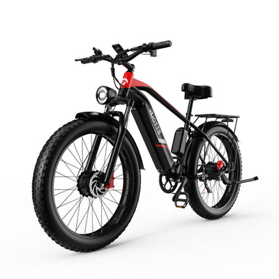 DUOTTS F26 Pro Dual-Motor Electric Bike: 48V 750W*2 Motors, Hydraulic Brakes