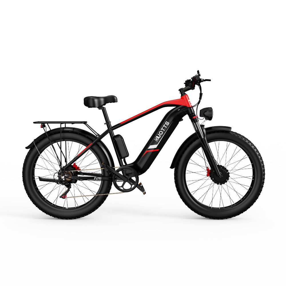 DUOTTS F26 Pro Dual-Motor Electric Bike: 48V 750W*2 Motors, Hydraulic Brakes