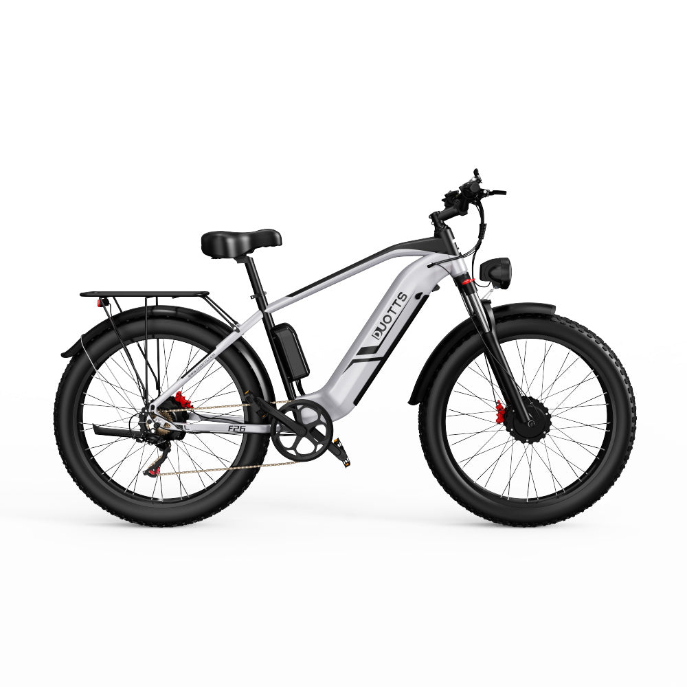 DUOTTS F26 Pro Dual-Motor Electric Bike: 48V 750W*2 Motors, Hydraulic Brakes