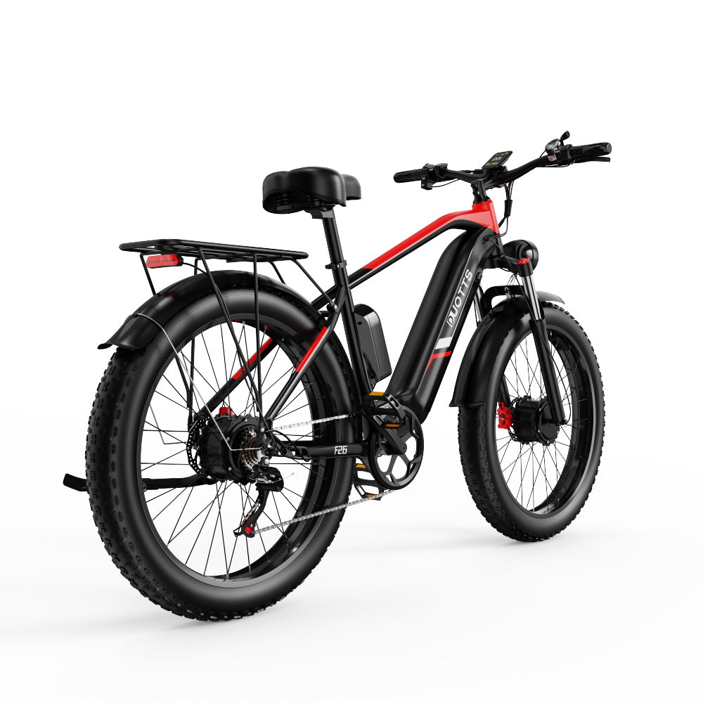 DUOTTS F26 Pro Dual-Motor Electric Bike: 48V 750W*2 Motors, Hydraulic Brakes
