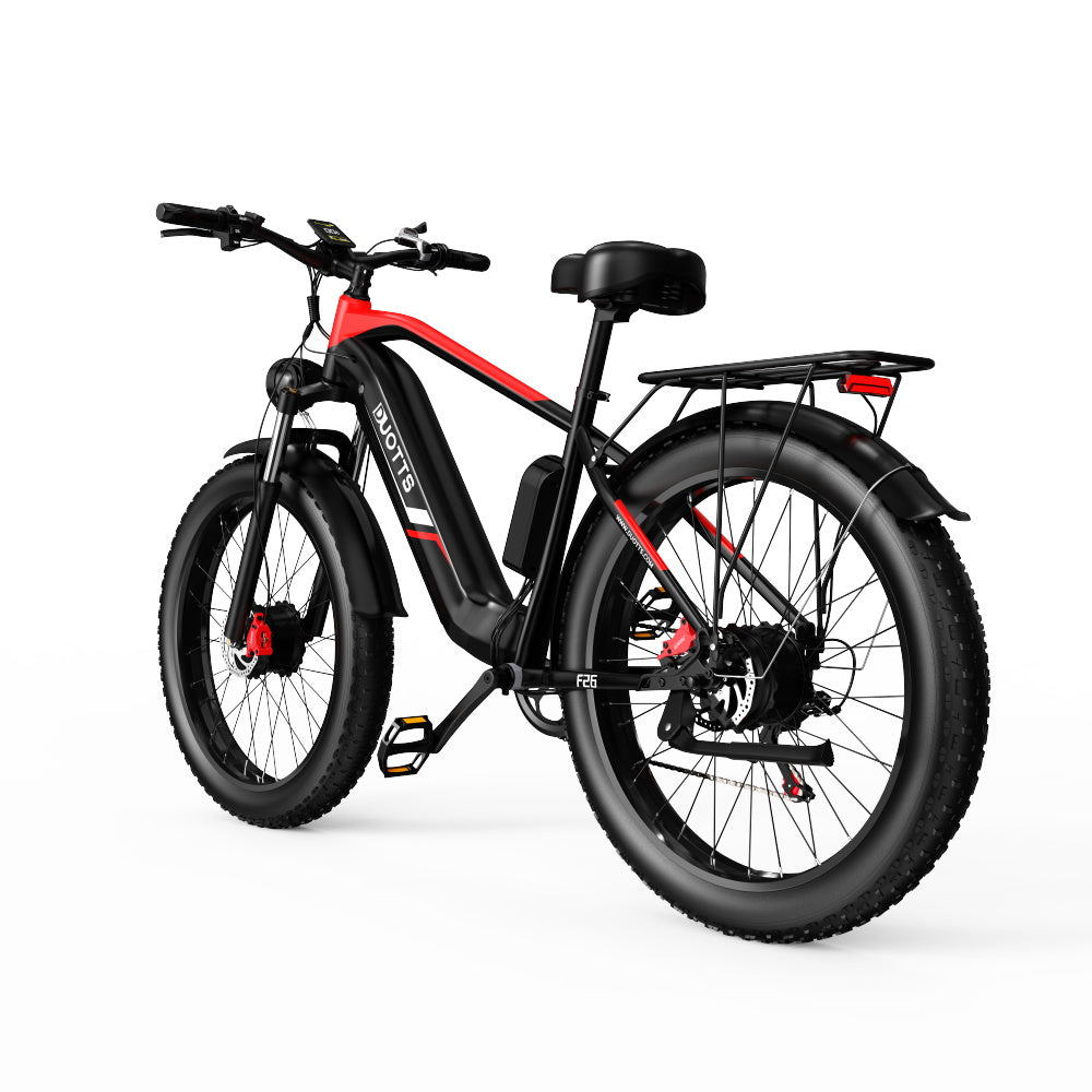 DUOTTS F26 Pro Dual-Motor Electric Bike: 48V 750W*2 Motors, Hydraulic Brakes