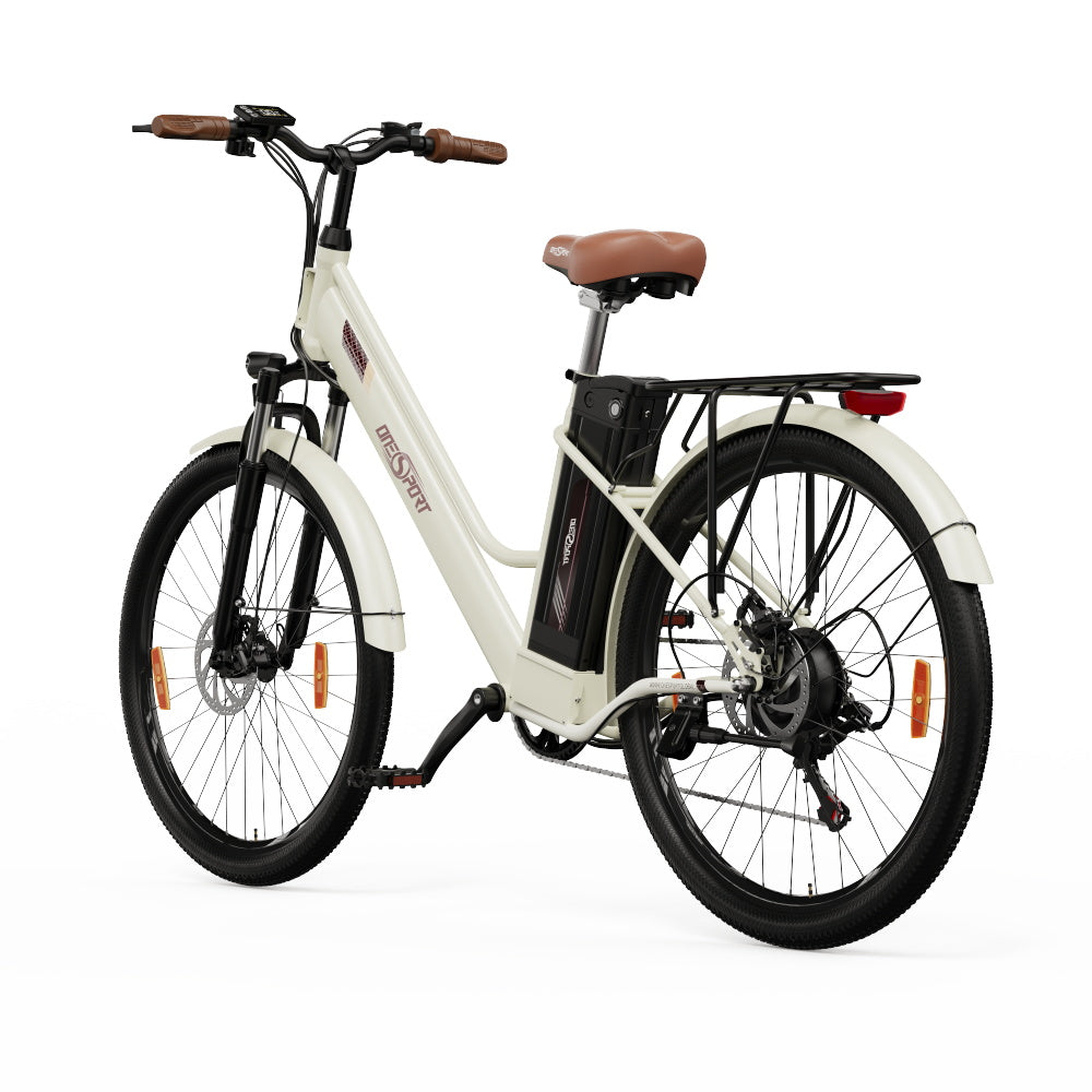ONESPORT OT18-3 Electric Bike - 26" Wire-Spoke Wheels, 14.4AH Battery, Single-Speed