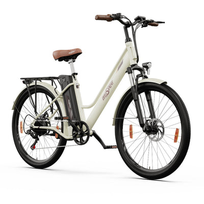 ONESPORT OT18-3 Electric Bike - 26" Wire-Spoke Wheels, 14.4AH Battery, Single-Speed