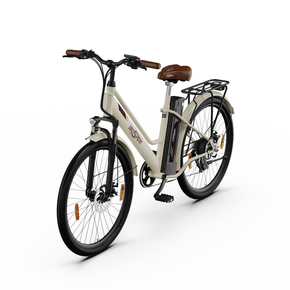 ONESPORT OT18-3 Electric Bike - 26" Wire-Spoke Wheels, 14.4AH Battery, Single-Speed