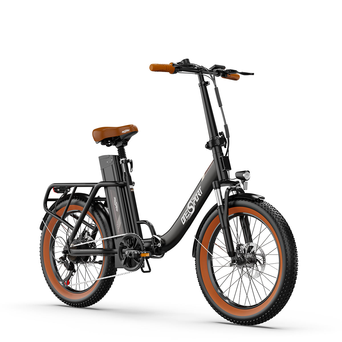 ONESPORT OT16-2 Electric Bike - 48V 15AH, 20" Tires, 7-Speed, LCD Display, IP54 Rated