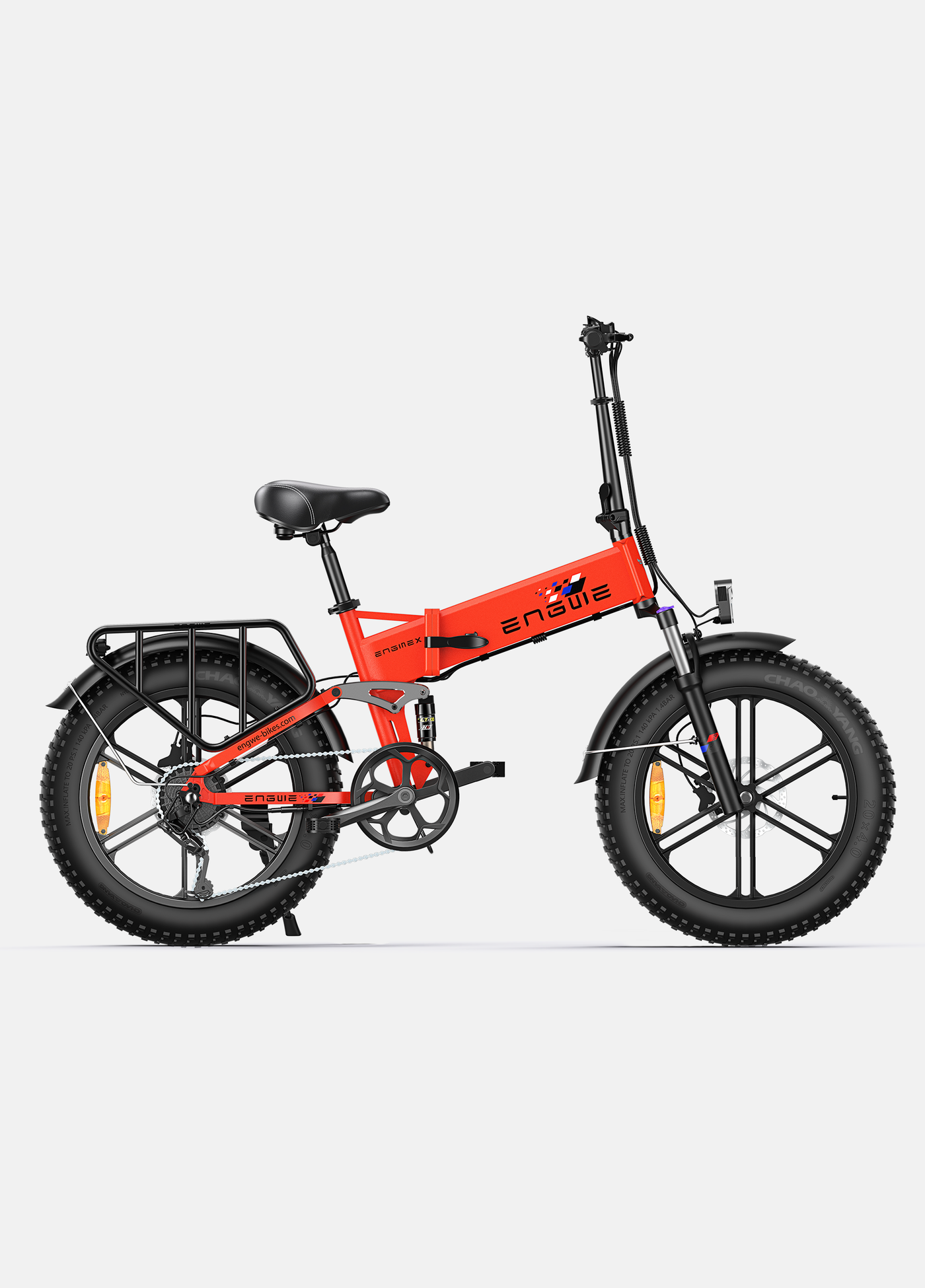 ENGWE Engine X Electric Bike - 250W Motor, 20x4.0 Fat Tires, 48V13Ah Battery