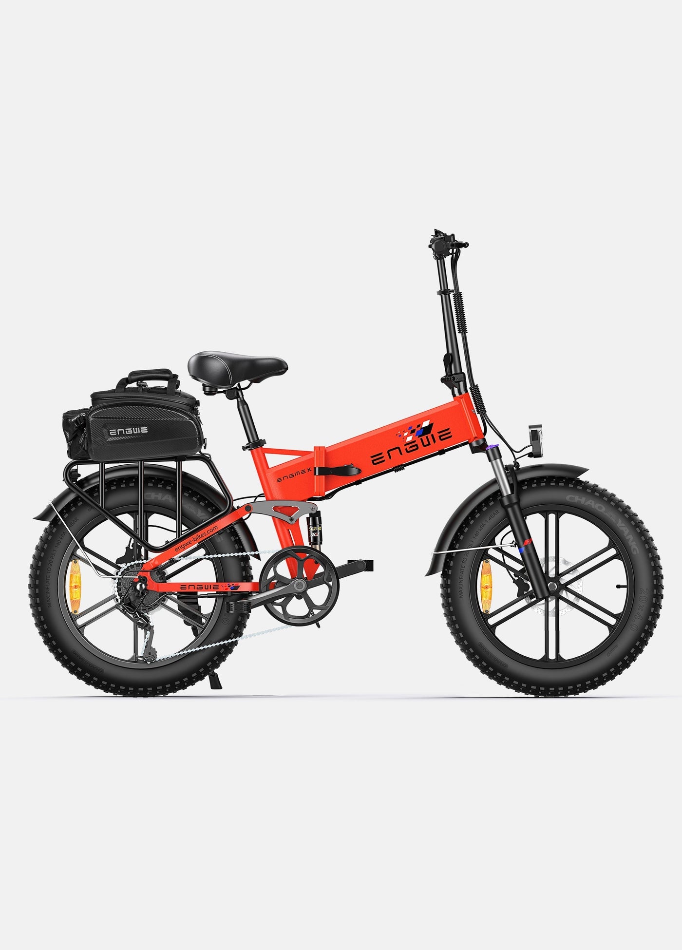 ENGWE Engine X Electric Bike - 250W Motor, 20x4.0 Fat Tires, 48V13Ah Battery