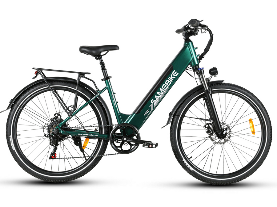 SAMBIKE RS-A01 PRO Electric Bike - 500W Motor, 32 km/h, 27.5" Tires, Dual Suspension