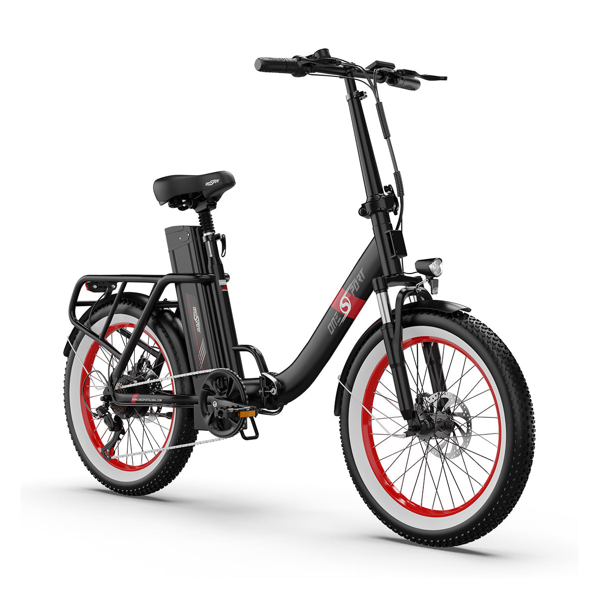 ONESPORT OT16-2 Electric Bike - 48V 15AH, 20" Tires, 7-Speed, LCD Display, IP54 Rated